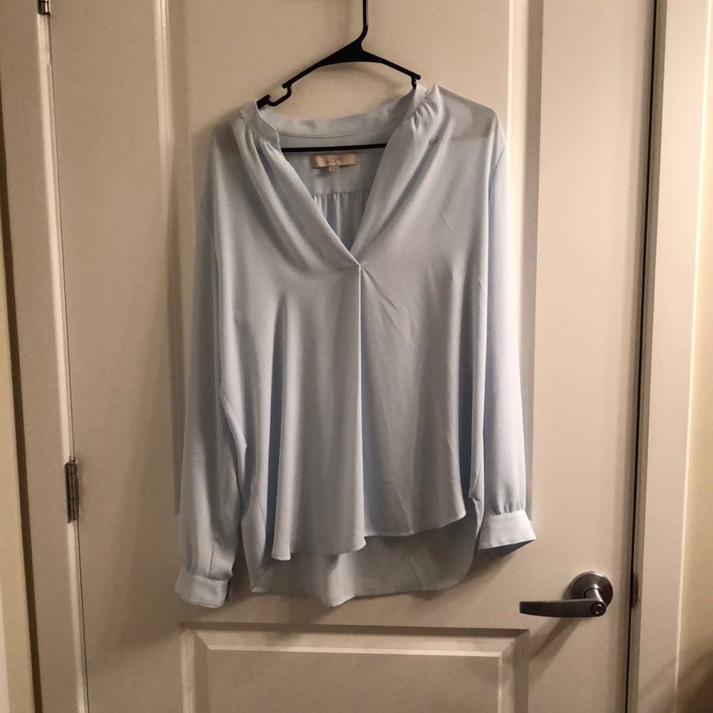 Sheer Blue Blouse